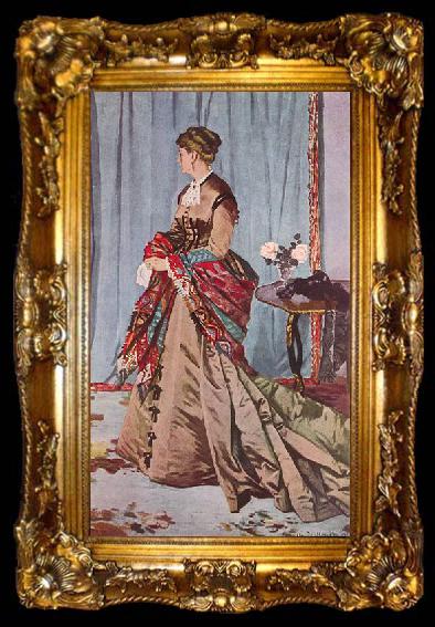 framed  Claude Monet Madame Gaudibert, ta009-2